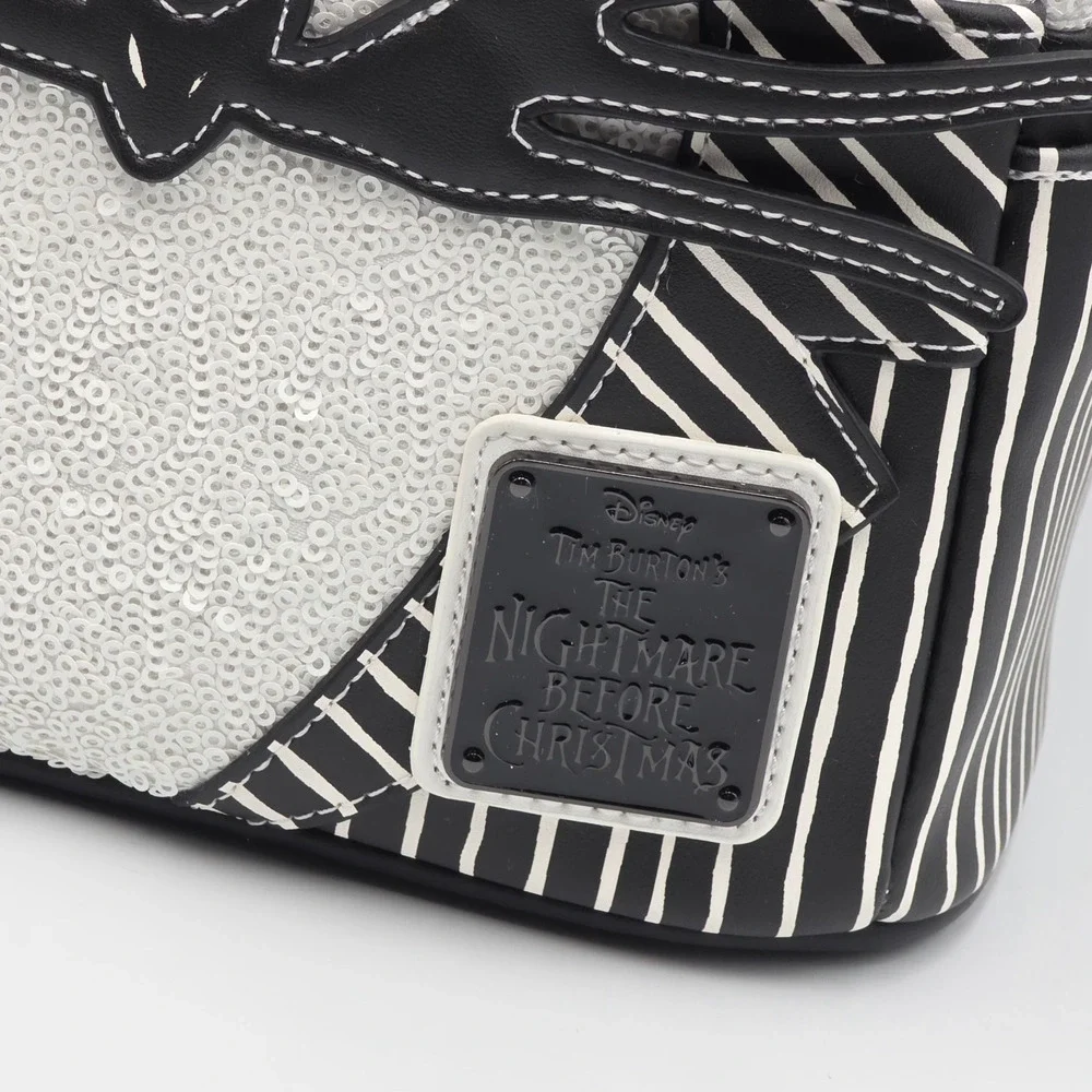 Loungefly Disney The Nightmare Before Christmas Jack Skellington Sequin Backpack - Picture 7 of 7